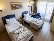 Şehir Manzaralı Fransız Balkonlu Twin Oda