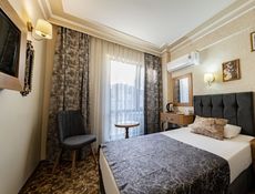 Şehir Manzaralı Fransız Balkonlu Standart Oda -  Çift Kişilik Yatak