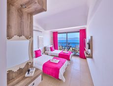 Chambre Lits Jumeaux avec Balcon et Vue sur Mer