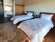 Chambre Lits Jumeaux Supérieure avec Vue sur la Mer et Balcon