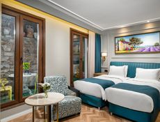 Chambre Lits Jumeaux de Luxe avec Jardin
