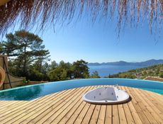 Kestane ( Sea View, Private Pool And Jacuzzi )