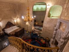 Premium Cave Suite with Jetted Tub and Fireplace