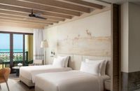 Sea View Room with Balcony and Lounge Access - Twin Beds